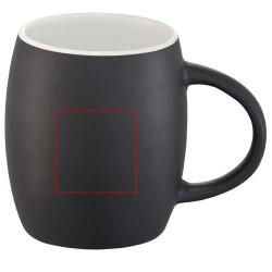 Tazza in ceramica Heart con coperchio in legno da 400 ml Acacias