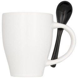 Tazza Nadu in ceramica con cucchiaio da 250 ml adalgisa