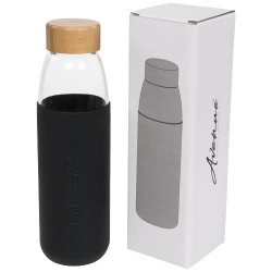 Borraccia sportiva Kai in vetro da 540 ml con tappo in legno Adauto