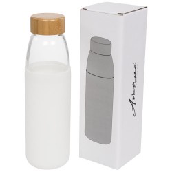 Borraccia sportiva Kai in vetro da 540 ml con tappo in legno Adauto