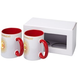 Set regalo di due tazze con stampa a sublimazione Ceramic dogalina