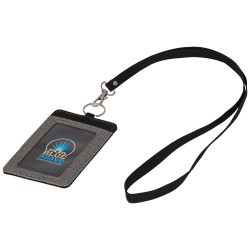 Porta badge melange Eye-d con lanyard adino