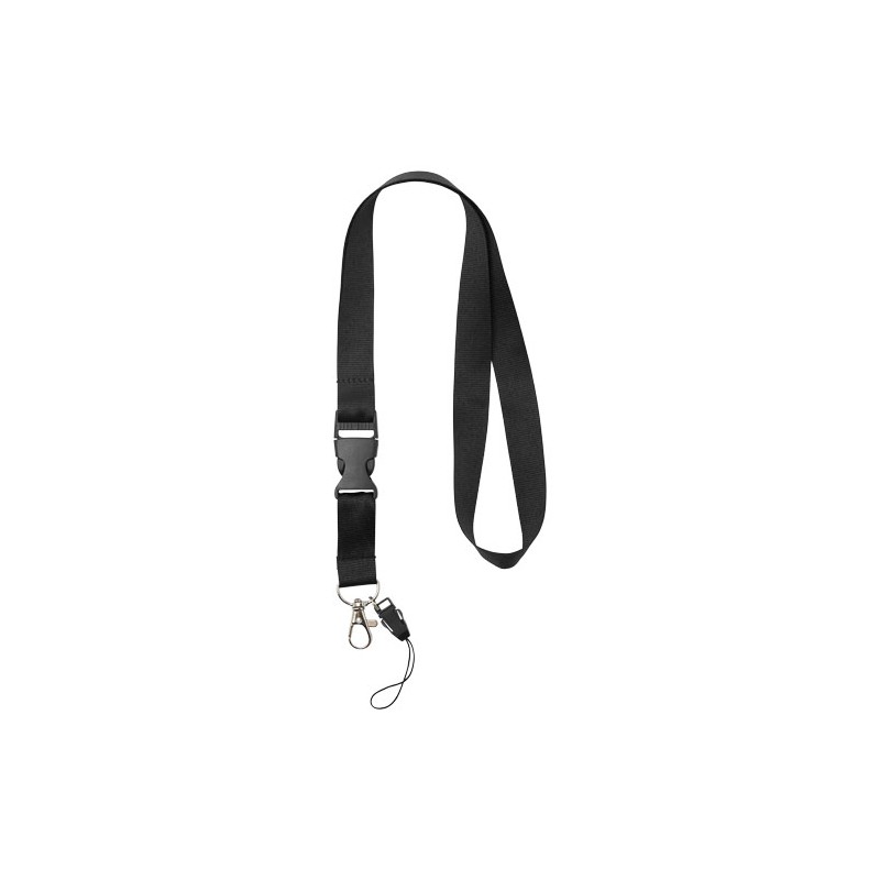 Lanyard porta cellulare Sagan con fibbia rimovibile adio