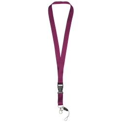 Lanyard porta cellulare Sagan con fibbia rimovibile adio