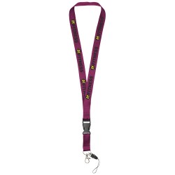 Lanyard porta cellulare Sagan con fibbia rimovibile adio