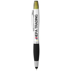 Penna a sfera con stylus ed evidenziatore Nash Akkelien