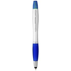 Penna a sfera con stylus ed evidenziatore Nash Akkelien