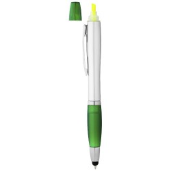 Penna a sfera con stylus ed evidenziatore Nash Akkelien