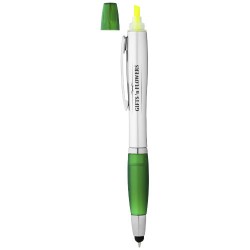 Penna a sfera con stylus ed evidenziatore Nash Akkelien