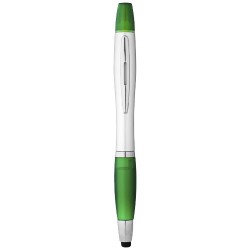 Penna a sfera con stylus ed evidenziatore Nash Akkelien