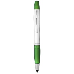 Penna a sfera con stylus ed evidenziatore Nash Akkelien