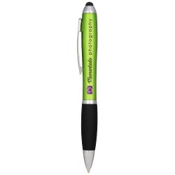 Penna a sfera colorata con stylus e impugnatura nera Nash Al Qunfudhah