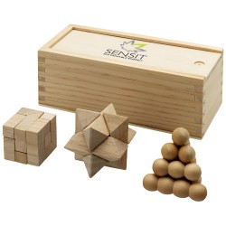 Set da 3 pezzi rompicapo in legno Brainiac Allard