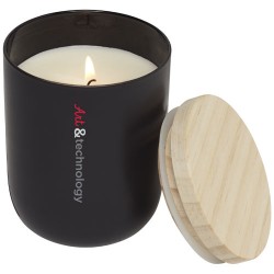 Candela con coperchio in legno Lani Alysha