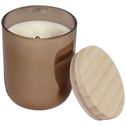 Candela con coperchio in legno Lani Alysha