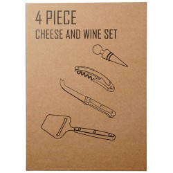 Set da regalo Reze per vino e formaggio da 4 pezzi Drengur