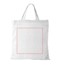 Shopper in cotone 100 g/m² con manici corti Virginia Andimeshk