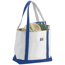 Shopper in cotone pesante stile marinaresco Premium andino