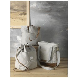 Shopper in canvas di cotone con cerniera Harper annella