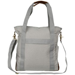 Shopper in canvas di cotone con cerniera Harper annella