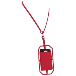 Porta carte in silicone con lanyard ardo