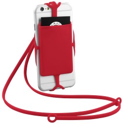 Porta carte in silicone con lanyard ardo