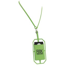 Porta carte in silicone con lanyard ardo