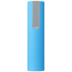 Power bank Jinn da 2200 mAh e finitura in gomma argenzia