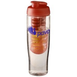 Borraccia sportiva H2O Tempo® da 700 ml con coperchio a scatto e infusore ariosto