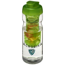 Borraccia sportiva H2O Base® Base da 650 ml con coperchio a scatto e infusore aristarco