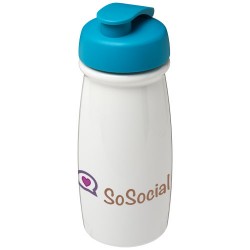 Borraccia sportiva H2O Pulse® da 600 ml con coperchio a scatto aristodema