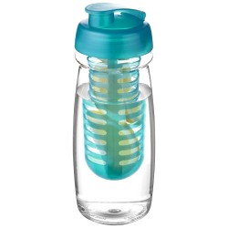 Borraccia sportiva H2O Pulse® da 600 ml con coperchio a scatto e infusore aristodemo