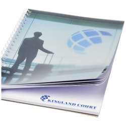 Notebook A5 spiralato Desk-Mate® con copertina in PP aster