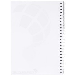 Notebook A5 spiralato Desk-Mate® con copertina in PP aster