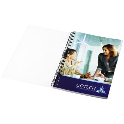 Notebook A6 spiralato Desk-Mate® con copertina in PP asteria