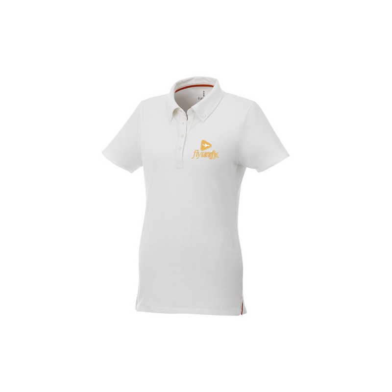 Polo button-down Atkinson a manica corta da donna ausilia