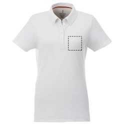 Polo button-down Atkinson a manica corta da donna ausilia