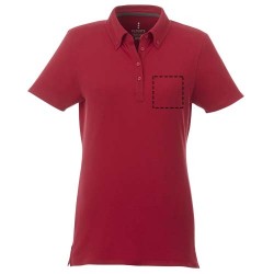 Polo button-down Atkinson a manica corta da donna ausilia