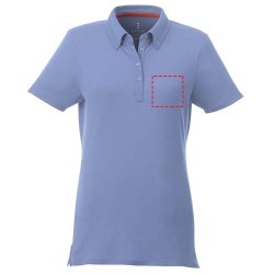 Polo button-down Atkinson a manica corta da donna ausilia