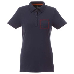 Polo button-down Atkinson a manica corta da donna ausilia