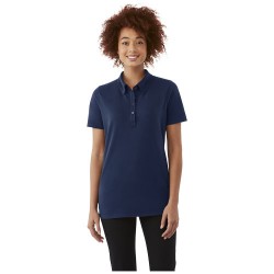 Polo button-down Atkinson a manica corta da donna ausilia