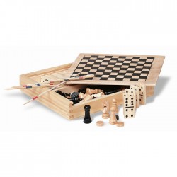 Set giochi 4in1 in legno TRIKES Banki