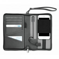 Organizer in PU con power bank POWERFOLDER bertino