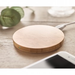 Caricatore wireless in bamboo RUNDO bonneanne