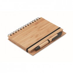 Notebook in bamboo con penna BAMBLOC Bonnie