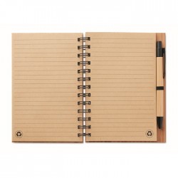 Notebook in bamboo con penna BAMBLOC Bonnie