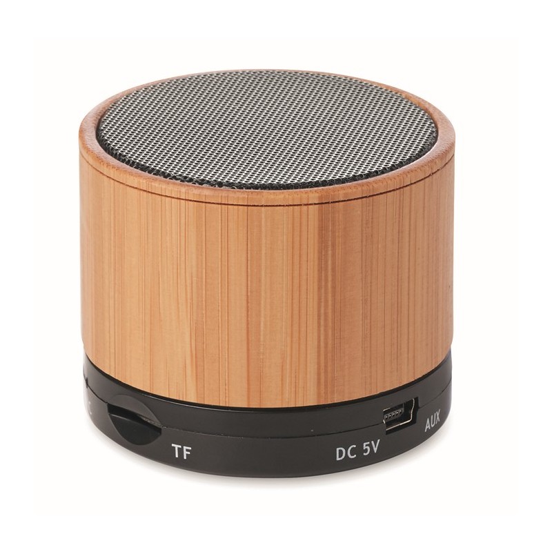 Speaker wireless in bamboo ROUND BAMBOO brenna