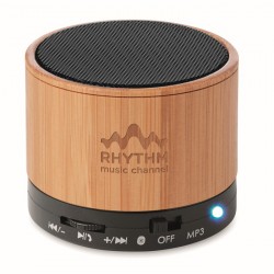 Speaker wireless in bamboo ROUND BAMBOO brenna