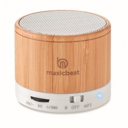 Speaker wireless in bamboo ROUND BAMBOO brenna