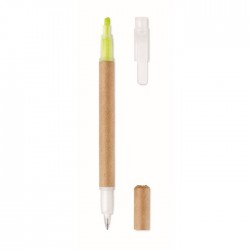 2 in 1 penna ed evidenziatore DUO PAPER Disuq